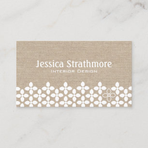 Moderne Visitenkarte der weißen Blume