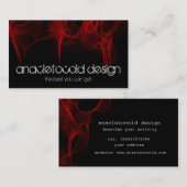 moderne Visitenkarte des roten Feuers (Vorne/Hinten)