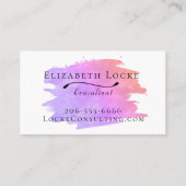 Moderne Visitenkarte für Aquarellfarben (Vorderseite)