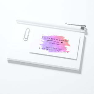 Moderne Visitenkarte für Aquarellfarben