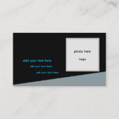 Moderne Visitenkarte für Auftragnehmer und Zuhause (Rückseite)