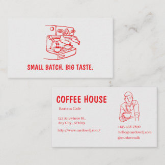 Moderne Visitenkarte für Cafes