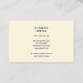 Moderne Visitenkarte für den Haustierservice. (Rückseite)