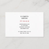 Moderne Visitenkarte für den Haustierservice. (Rückseite)