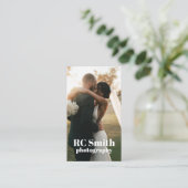 Moderne Visitenkarte für Fotografen (Stehend Vorderseite)