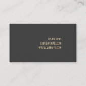 Moderne Visitenkarte für Fotografen (Rückseite)