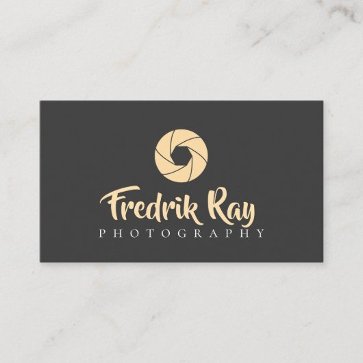 Moderne Visitenkarte für Fotografen (Vorderseite)