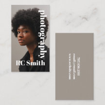 Moderne Visitenkarte für Fotografen