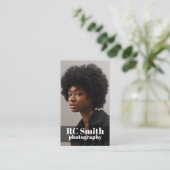 Moderne Visitenkarte für Fotografen (Stehend Vorderseite)