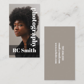 Moderne Visitenkarte für Fotografen