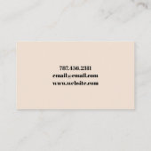 Moderne Visitenkarte für Fotografen (Rückseite)