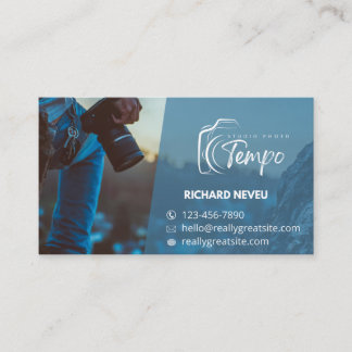 Moderne Visitenkarte für Fotografen – Studio-Foto