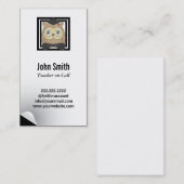 Moderne Visitenkarte für Lehrer (Vorne/Hinten)