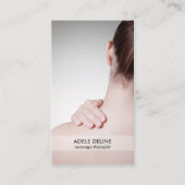 Moderne Visitenkarte für Massagetherapeuten (Vorderseite)