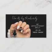 Moderne Visitenkarte für Nageldesigner (Vorderseite)