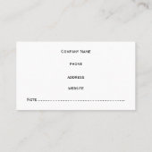 Moderne Visitenkarte für rote und schwarze Punkte (Rückseite)