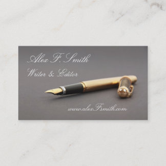 Moderne Visitenkarte für schriftlichen Herausgeber