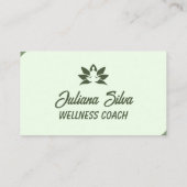 Moderne Visitenkarte für Wellness-Coach (Rückseite)