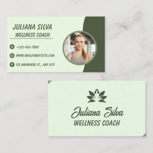 Moderne Visitenkarte für Wellness-Coach