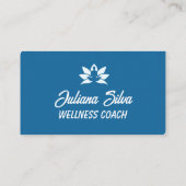 Moderne Visitenkarte für Wellness-Coach (Rückseite)