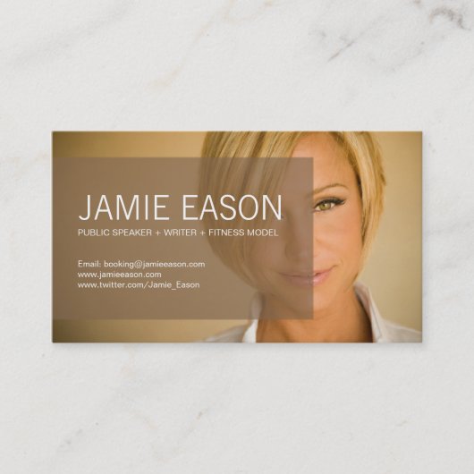 Moderne Visitenkarte - Jamie Eason (Vorderseite)