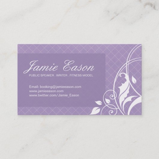 Moderne Visitenkarte - Jamie Eason (Vorderseite)