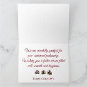 Moderne Visitenkarte Karte (Innenseite)