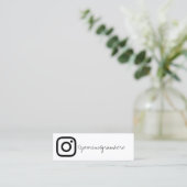 moderne Visitenkarte Kristallgeode Sozialmedien (Stehend Vorderseite)