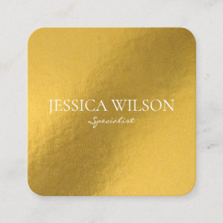 Moderne Visitenkarte mit edlem Foliengolz