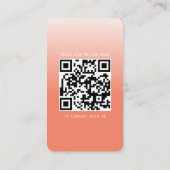 Moderne Visitenkarte mit Foto und Social Media (Rückseite)