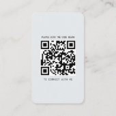 Moderne Visitenkarte mit Foto und Social Media (Rückseite)