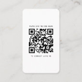 Moderne Visitenkarte mit Foto und Social Media (Rückseite)