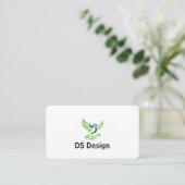 Moderne Visitenkarte mit Phoenix-Logo (Stehend Vorderseite)