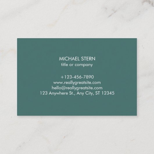 Moderne Visitenkarte mit QR-Code (Rückseite)