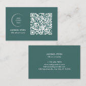 Moderne Visitenkarte mit QR-Code (Vorne/Hinten)