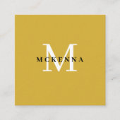 Moderne Visitenkarte mit QR-Code in Gold und Weiß (Vorderseite)