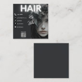 moderne Visitenkarte mit QR-Code Telefonnummerkarte (Vorne/Hinten)