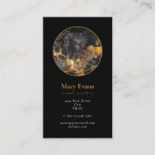 Moderne Visitenkarte mit schwarzem und goldenem Ma (Vorderseite)