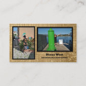 Moderne Visitenkarte mit zwei Fotos (Vorderseite)
