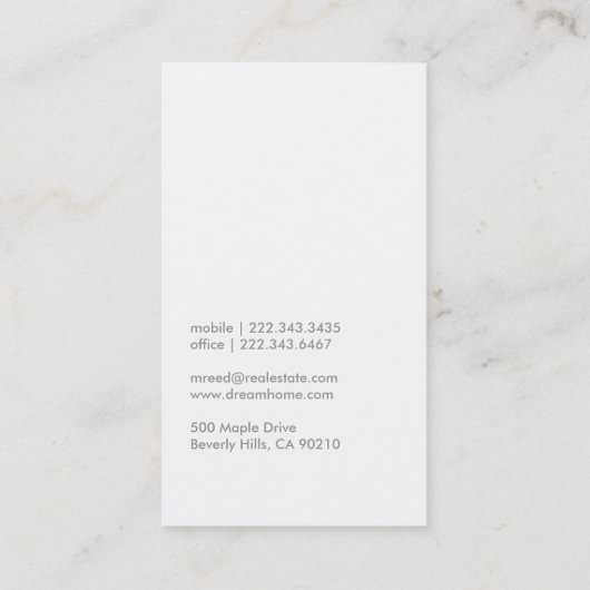 Moderne Visitenkarte | Nr. 30 (Rückseite)