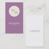 Moderne Visitenkarte | Nr. 36 (Vorne/Hinten)