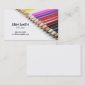 Moderne Visitenkarte Nr. 66 | Stift Crayons (Vorne/Hinten)