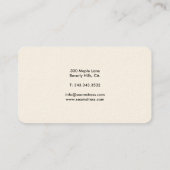 Moderne Visitenkarte Nr. 73 | Nähmaschine (Rückseite)