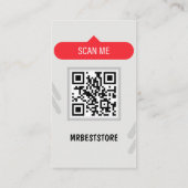 Moderne Visitenkarte QR Code Foto Collage Telefonnummerkarte (Rückseite)