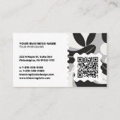 Moderne Visitenkarte – QR-Code & Logo (Rückseite)