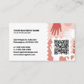 Moderne Visitenkarte – QR-Code & Logo (Rückseite)