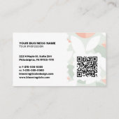 Moderne Visitenkarte – QR-Code & Logo (Rückseite)