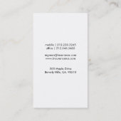 Moderne Visitenkarte | Versicherungsverkäufe (Rückseite)