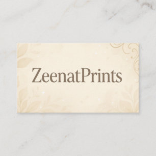 Moderne Visitenkarte von ZeenatPrints