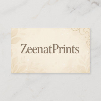 Moderne Visitenkarte von ZeenatPrints
